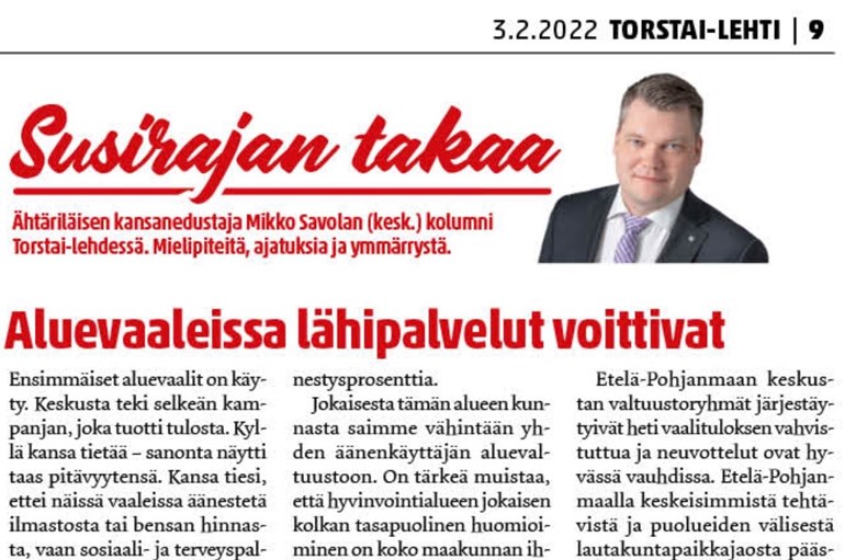 Aluevaaleissa lähipalvelut voittivat